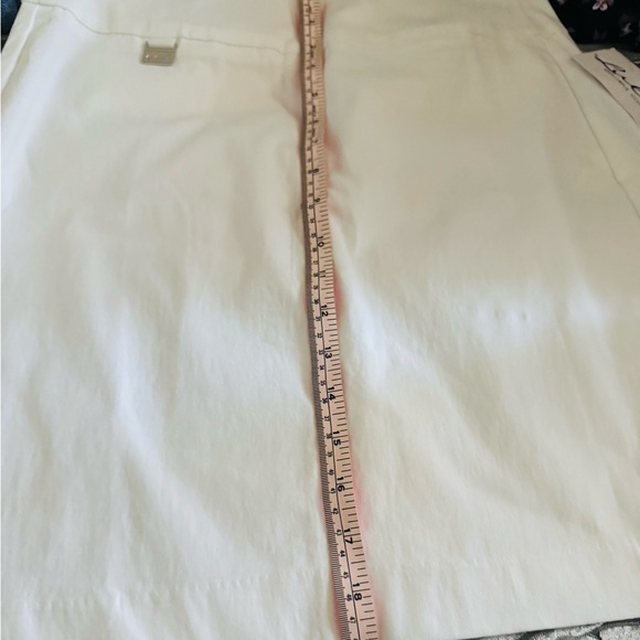 NWT Lulu-B Women’s White 4-Pocket Pull On Stretch Summer Skirt With Shorts Sz 4 - Picture 11 of 11